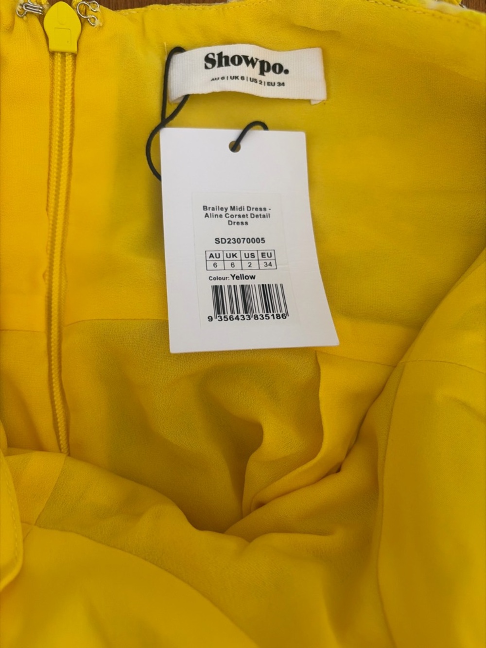 BRAILEY MIDI DRESS
Aline Corset Detail Dress In Yellow - Picture 5 of 6